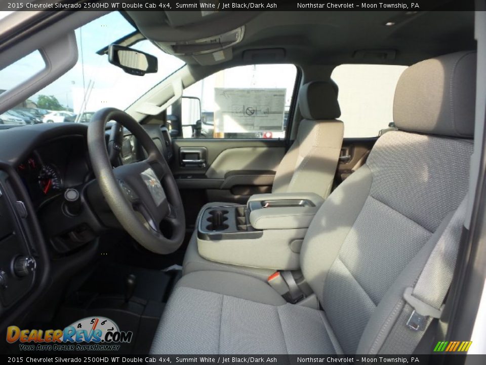 2015 Chevrolet Silverado 2500HD WT Double Cab 4x4 Summit White / Jet Black/Dark Ash Photo #12
