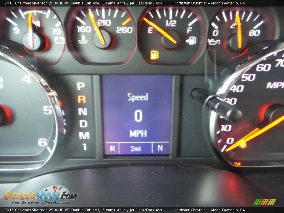 2015 Chevrolet Silverado 2500HD WT Double Cab 4x4 Summit White / Jet Black/Dark Ash Photo #20