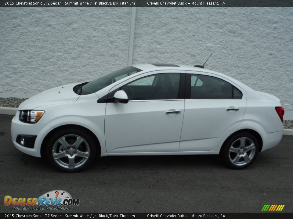 Summit White 2015 Chevrolet Sonic LTZ Sedan Photo #2