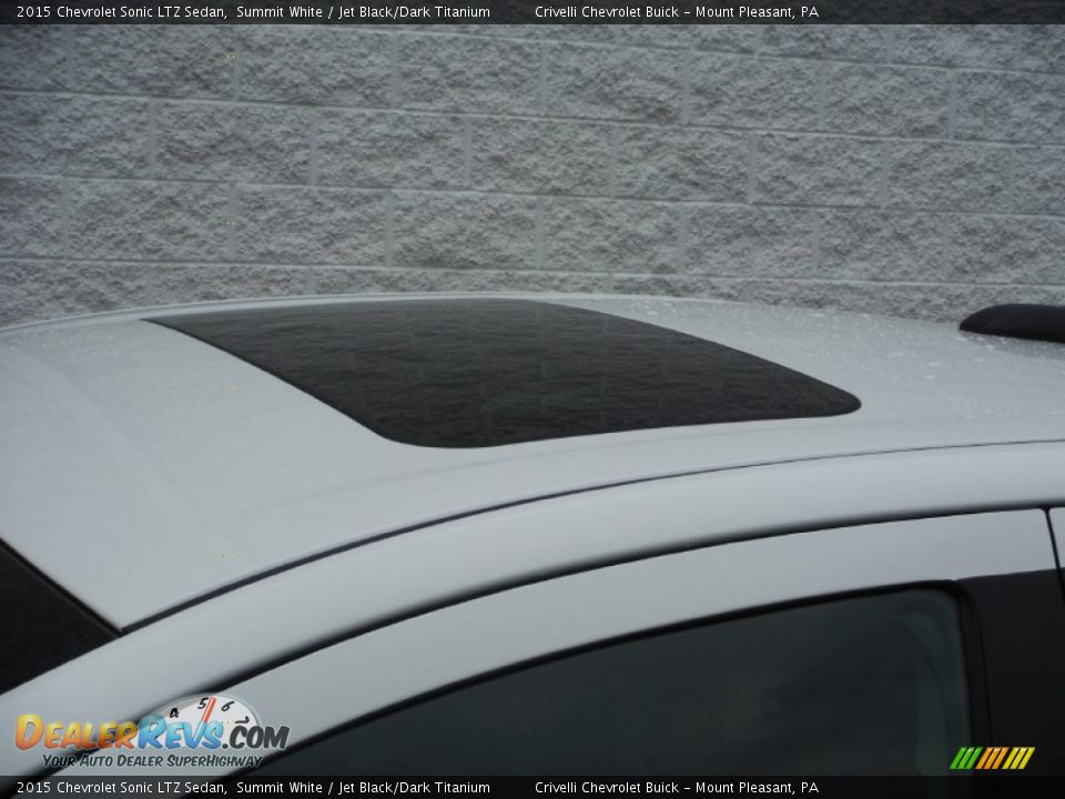 2015 Chevrolet Sonic LTZ Sedan Summit White / Jet Black/Dark Titanium Photo #3