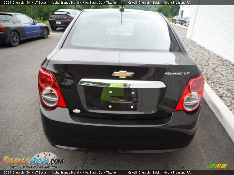 2015 Chevrolet Sonic LT Sedan Mocha Bronze Metallic / Jet Black/Dark Titanium Photo #6