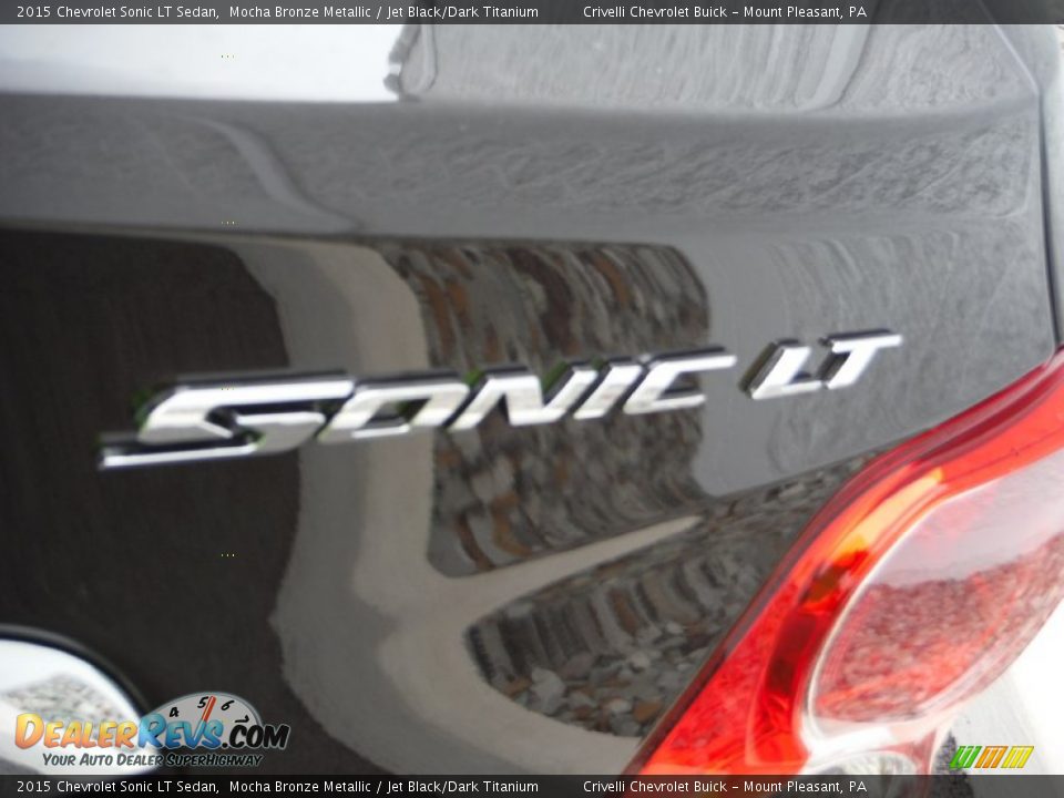 2015 Chevrolet Sonic LT Sedan Mocha Bronze Metallic / Jet Black/Dark Titanium Photo #8