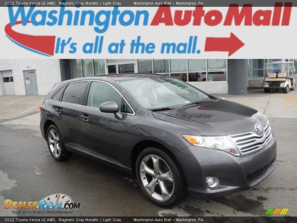 2012 Toyota Venza LE AWD Magnetic Gray Metallic / Light Gray Photo #1