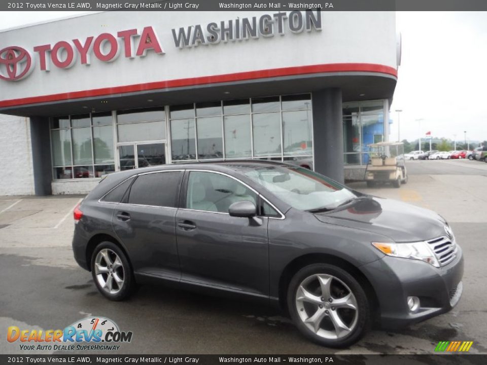 2012 Toyota Venza LE AWD Magnetic Gray Metallic / Light Gray Photo #2