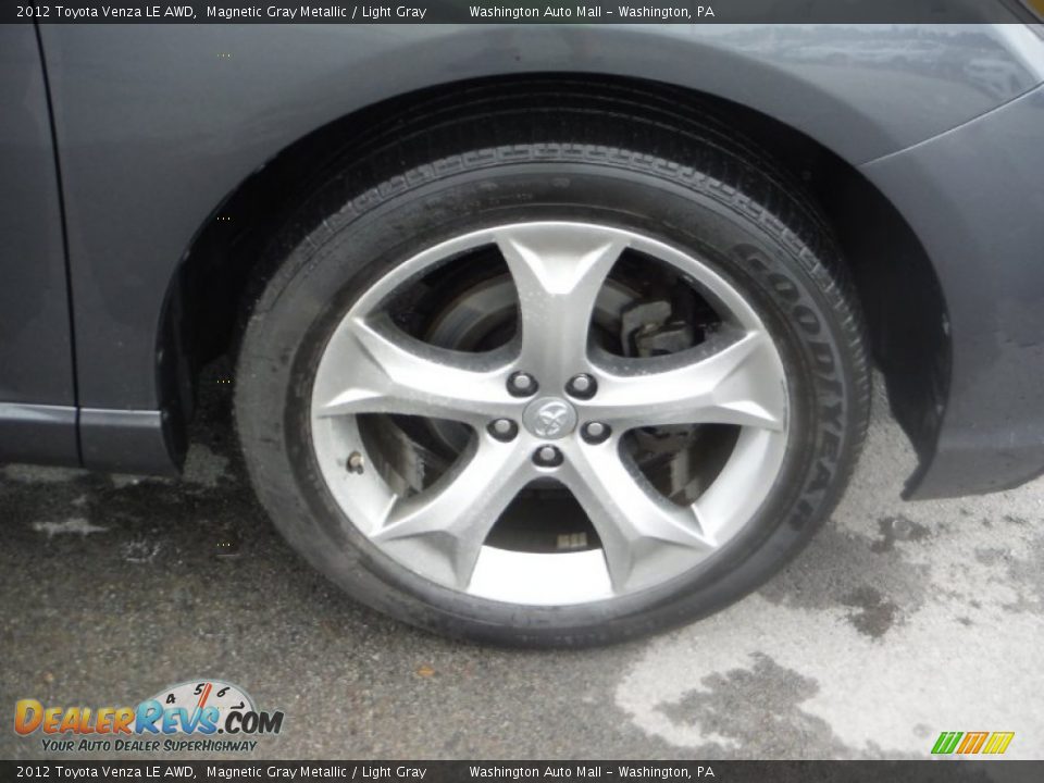 2012 Toyota Venza LE AWD Magnetic Gray Metallic / Light Gray Photo #3