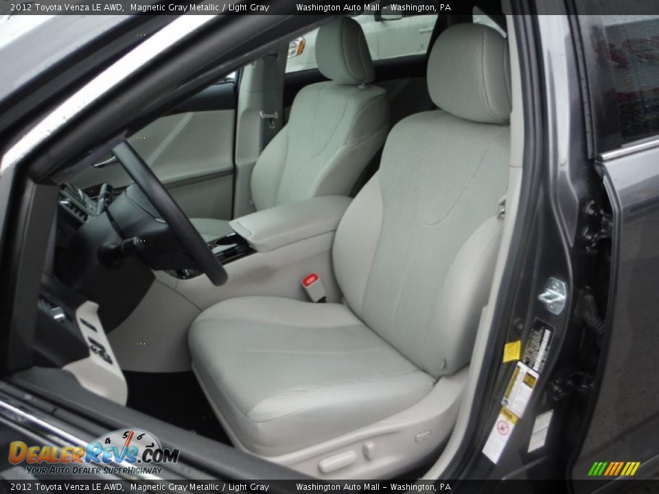 2012 Toyota Venza LE AWD Magnetic Gray Metallic / Light Gray Photo #7