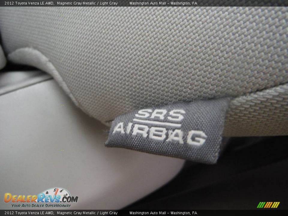 2012 Toyota Venza LE AWD Magnetic Gray Metallic / Light Gray Photo #9