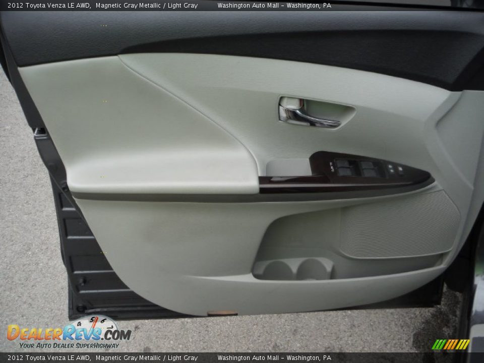 2012 Toyota Venza LE AWD Magnetic Gray Metallic / Light Gray Photo #11