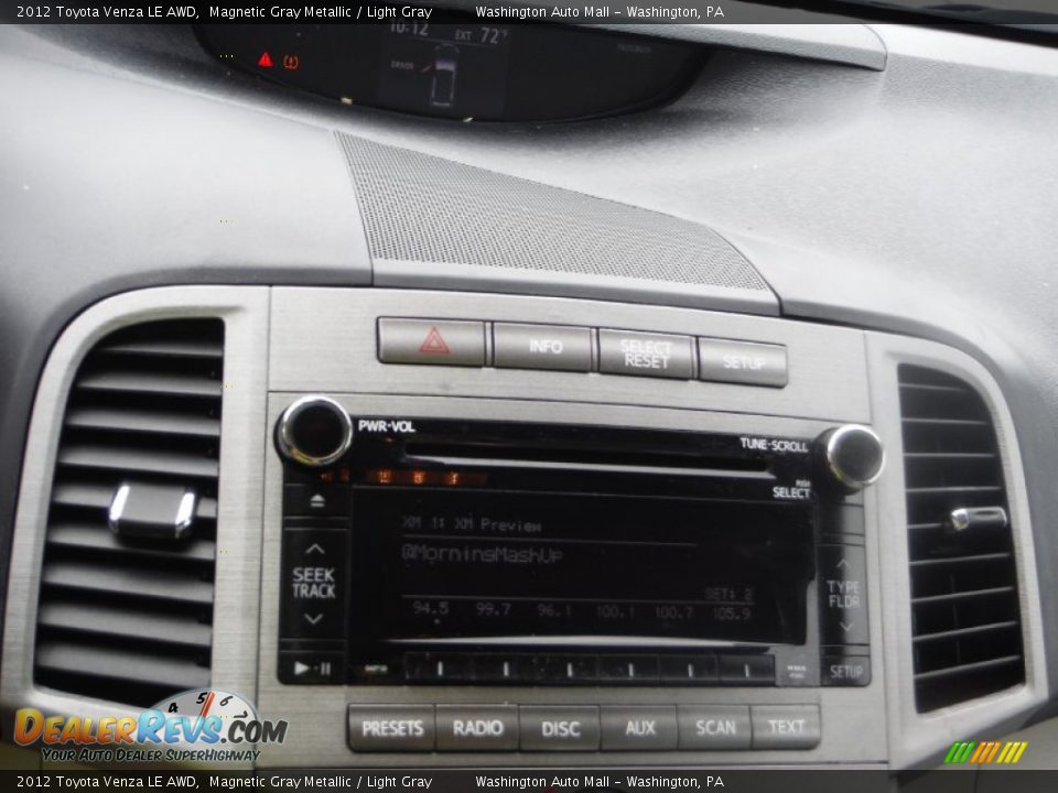 2012 Toyota Venza LE AWD Magnetic Gray Metallic / Light Gray Photo #12