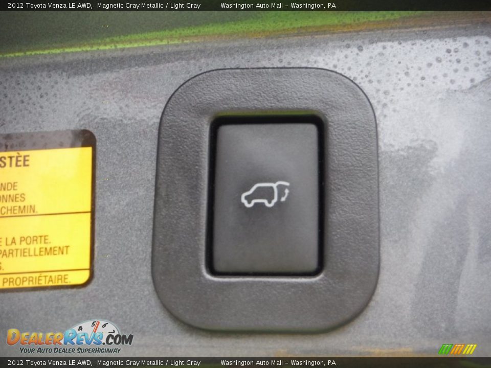 2012 Toyota Venza LE AWD Magnetic Gray Metallic / Light Gray Photo #17