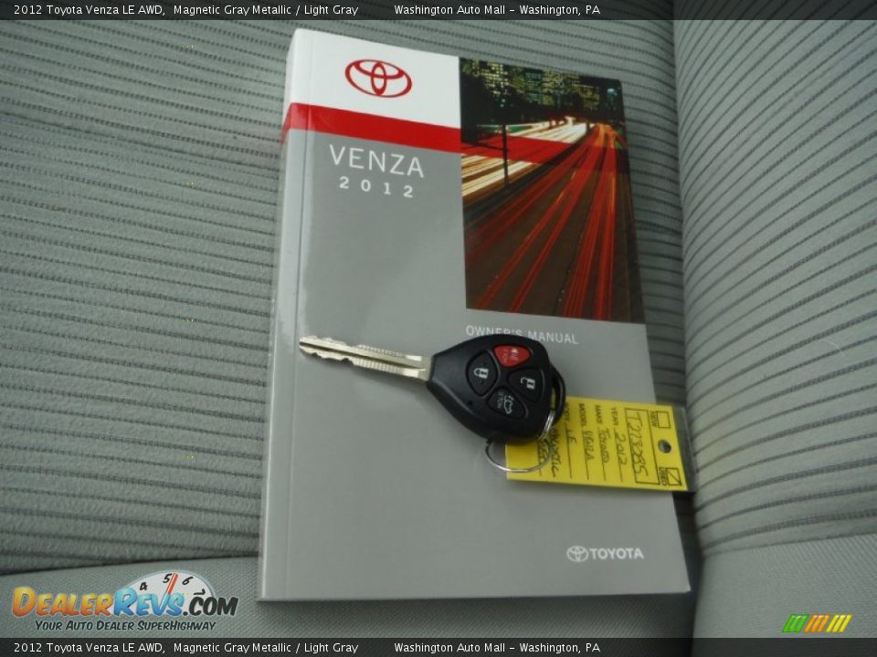 2012 Toyota Venza LE AWD Magnetic Gray Metallic / Light Gray Photo #18