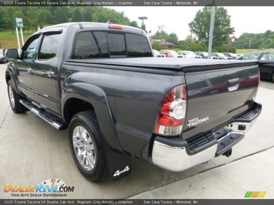 2015 Toyota Tacoma V6 Double Cab 4x4 Magnetic Gray Metallic / Graphite Photo #7