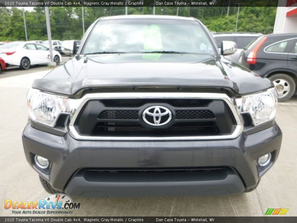 2015 Toyota Tacoma V6 Double Cab 4x4 Magnetic Gray Metallic / Graphite Photo #10