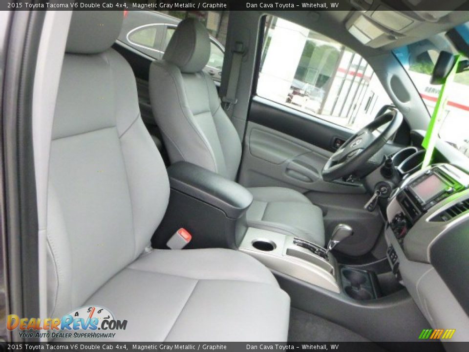 2015 Toyota Tacoma V6 Double Cab 4x4 Magnetic Gray Metallic / Graphite Photo #11