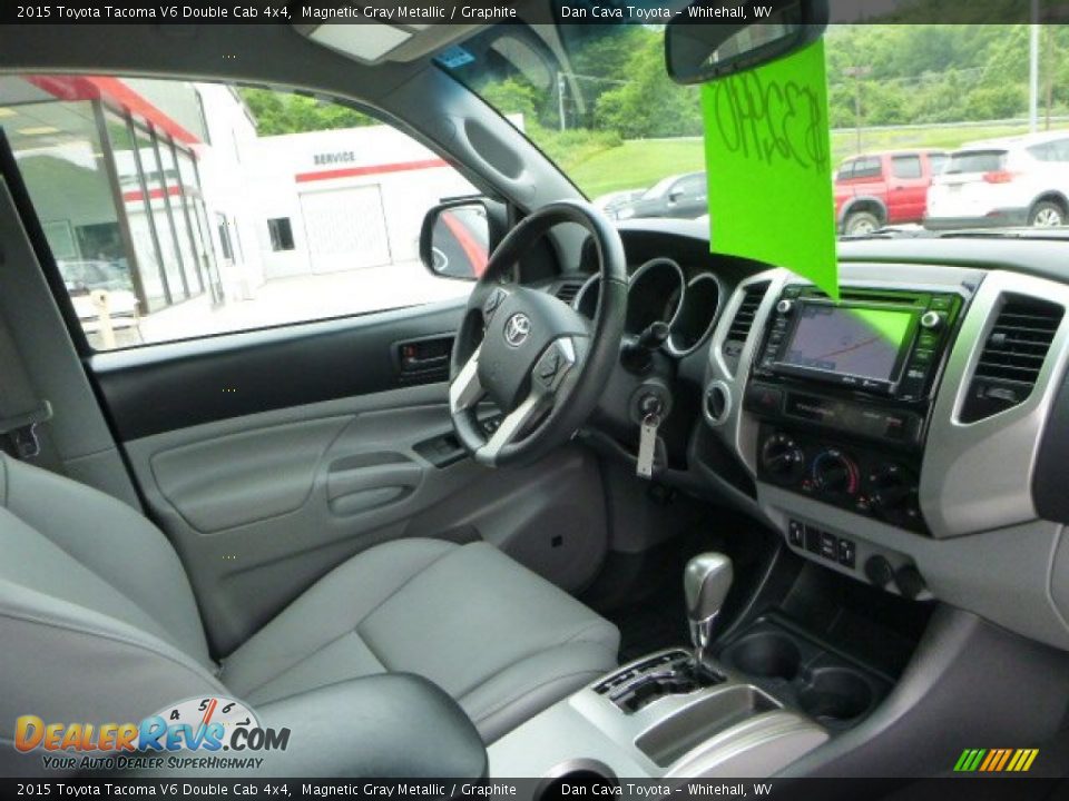 2015 Toyota Tacoma V6 Double Cab 4x4 Magnetic Gray Metallic / Graphite Photo #12