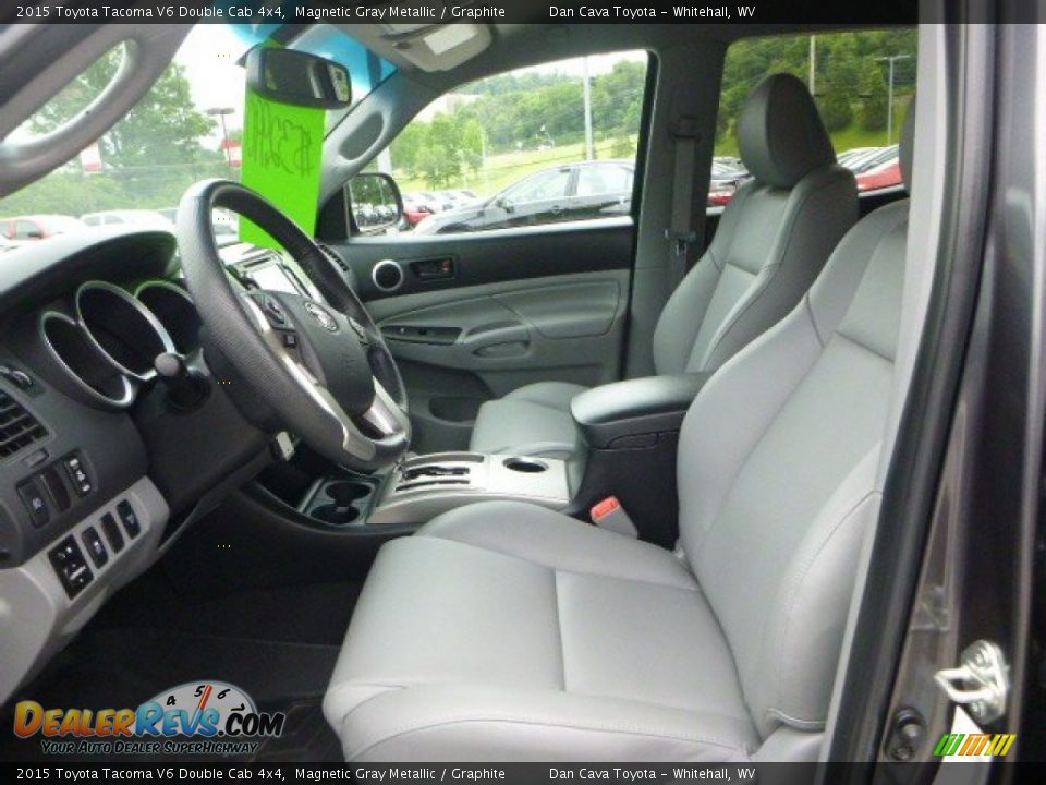 2015 Toyota Tacoma V6 Double Cab 4x4 Magnetic Gray Metallic / Graphite Photo #14