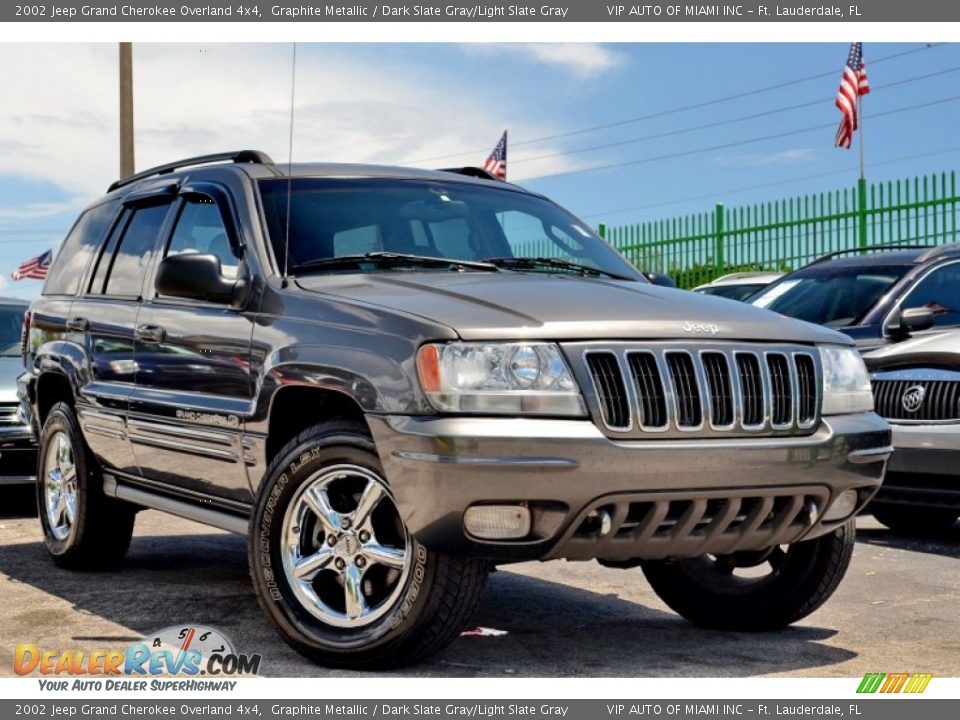 2002 Jeep Grand Cherokee Overland 4x4 Graphite Metallic / Dark Slate Gray/Light Slate Gray Photo #1