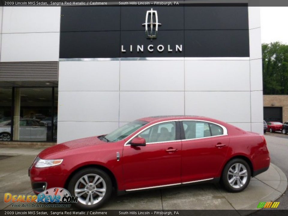 2009 Lincoln MKS Sedan Sangria Red Metallic / Cashmere Photo #1