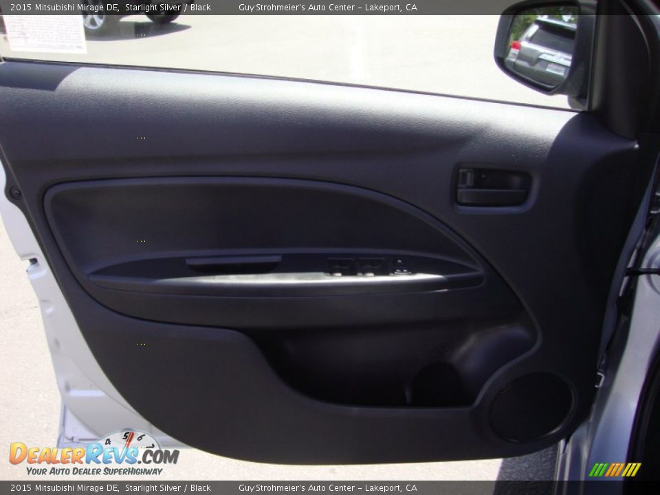 2015 Mitsubishi Mirage DE Starlight Silver / Black Photo #9