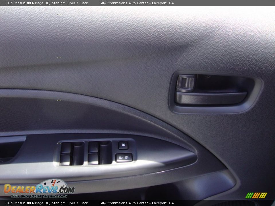 2015 Mitsubishi Mirage DE Starlight Silver / Black Photo #10