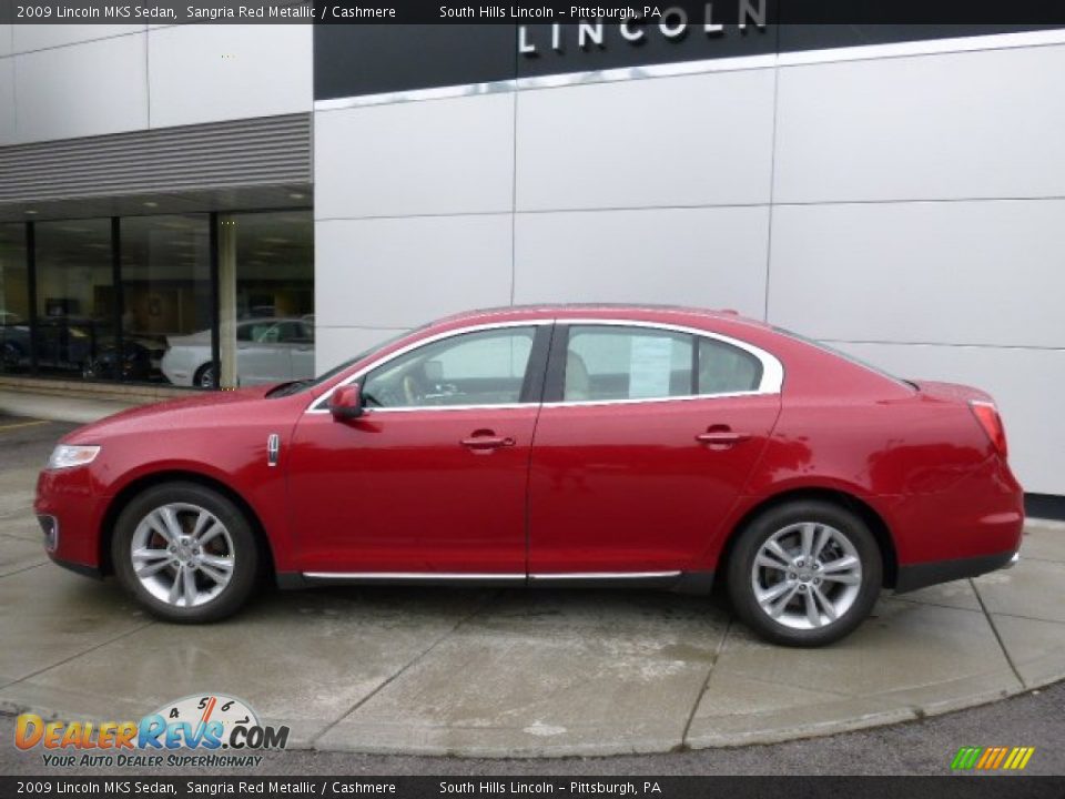 2009 Lincoln MKS Sedan Sangria Red Metallic / Cashmere Photo #2
