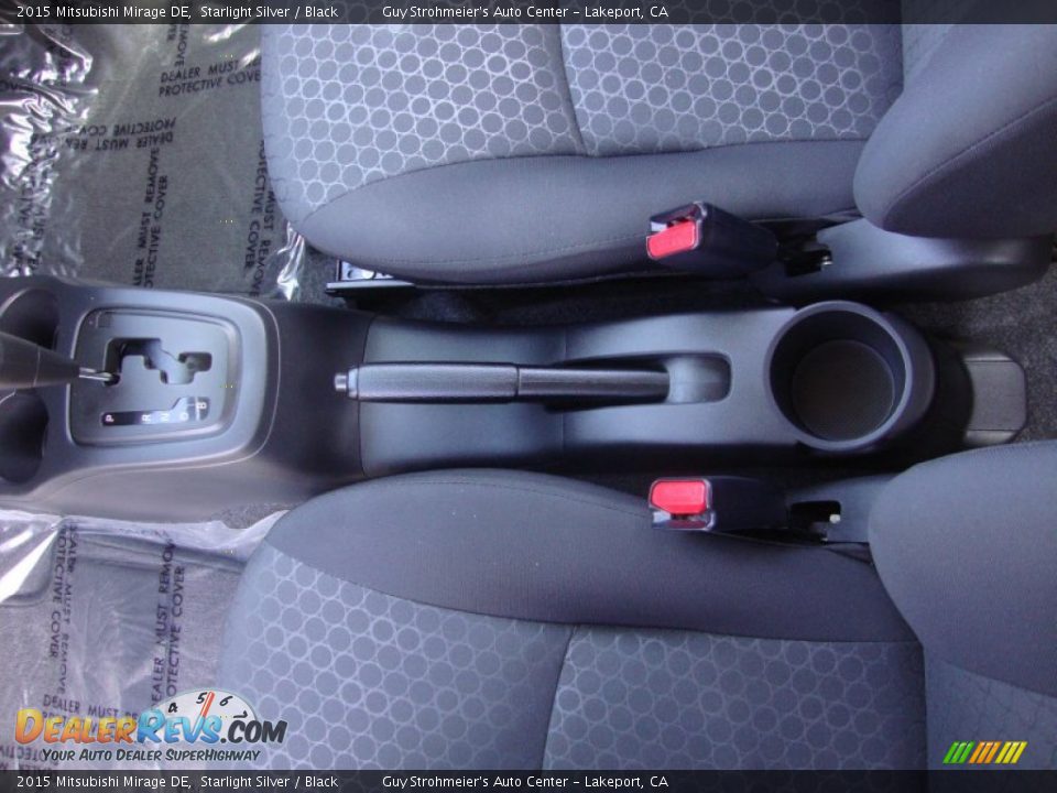 2015 Mitsubishi Mirage DE Starlight Silver / Black Photo #18