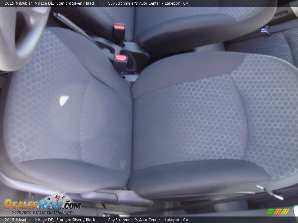 2015 Mitsubishi Mirage DE Starlight Silver / Black Photo #19