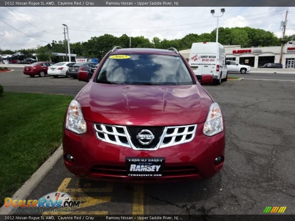 2012 Nissan Rogue SL AWD Cayenne Red / Gray Photo #2