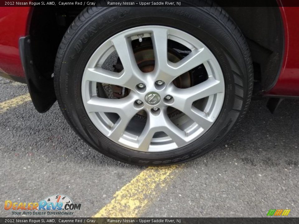 2012 Nissan Rogue SL AWD Cayenne Red / Gray Photo #9