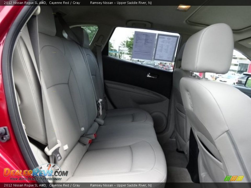 2012 Nissan Rogue SL AWD Cayenne Red / Gray Photo #14