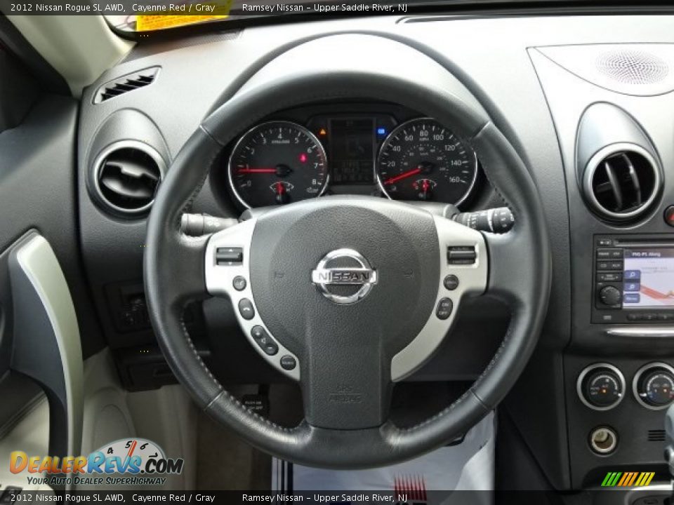 2012 Nissan Rogue SL AWD Cayenne Red / Gray Photo #17