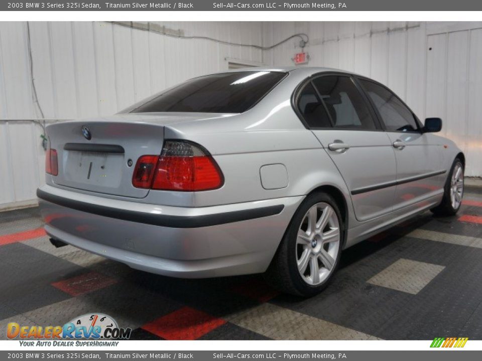 2003 BMW 3 Series 325i Sedan Titanium Silver Metallic / Black Photo #8