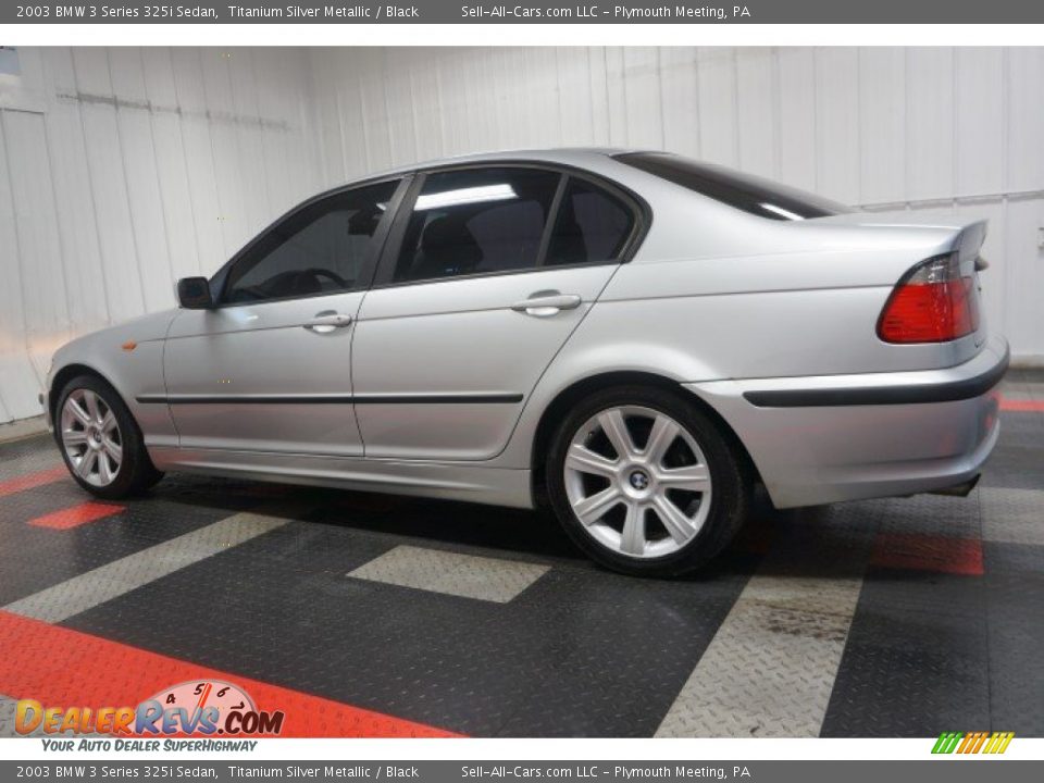 2003 BMW 3 Series 325i Sedan Titanium Silver Metallic / Black Photo #11