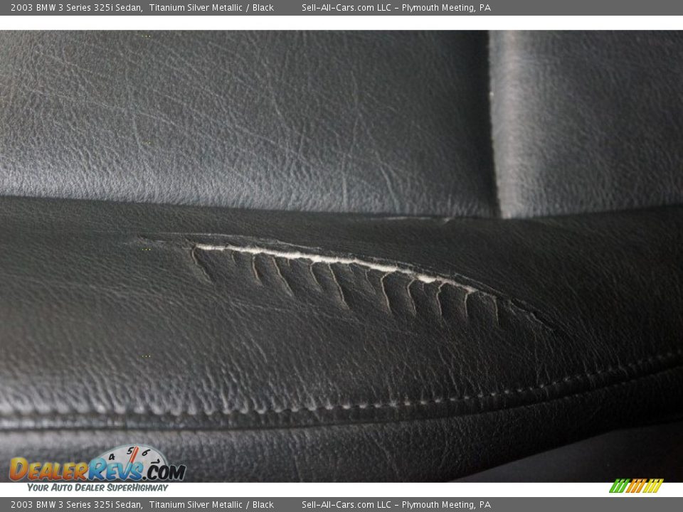 2003 BMW 3 Series 325i Sedan Titanium Silver Metallic / Black Photo #18