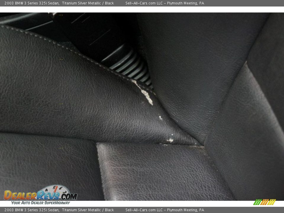2003 BMW 3 Series 325i Sedan Titanium Silver Metallic / Black Photo #19