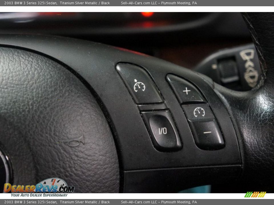 2003 BMW 3 Series 325i Sedan Titanium Silver Metallic / Black Photo #27