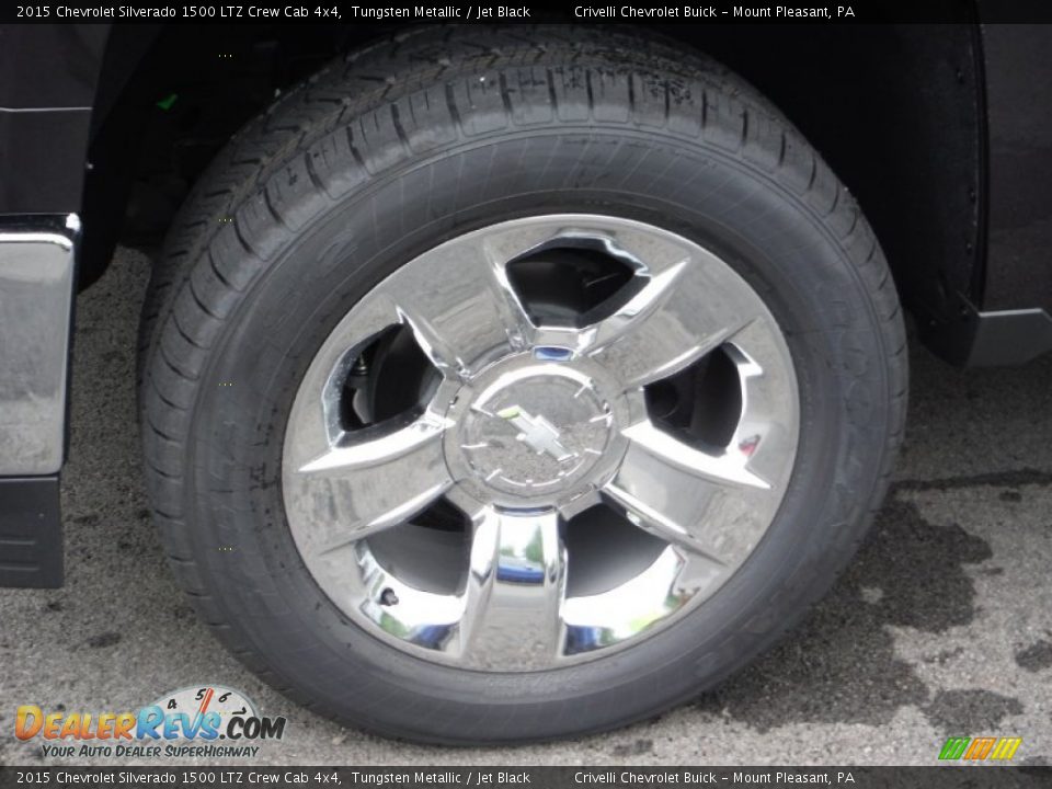 2015 Chevrolet Silverado 1500 LTZ Crew Cab 4x4 Tungsten Metallic / Jet Black Photo #3