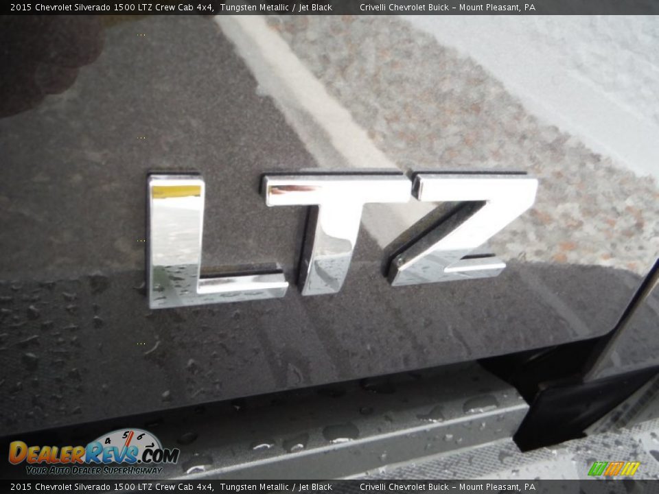 2015 Chevrolet Silverado 1500 LTZ Crew Cab 4x4 Tungsten Metallic / Jet Black Photo #8