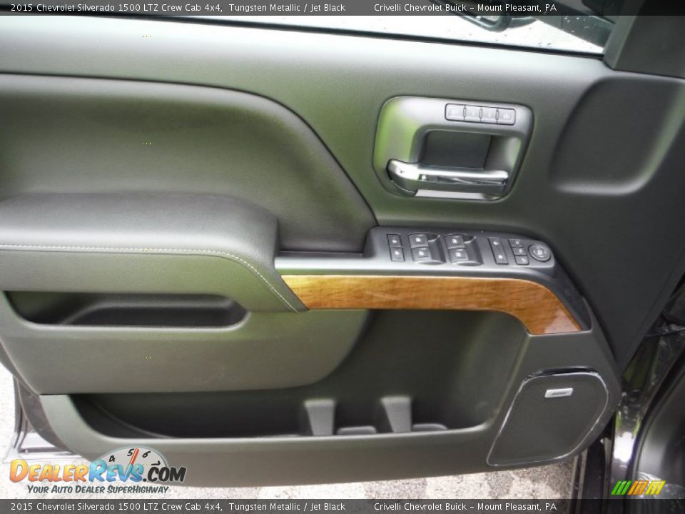 2015 Chevrolet Silverado 1500 LTZ Crew Cab 4x4 Tungsten Metallic / Jet Black Photo #11