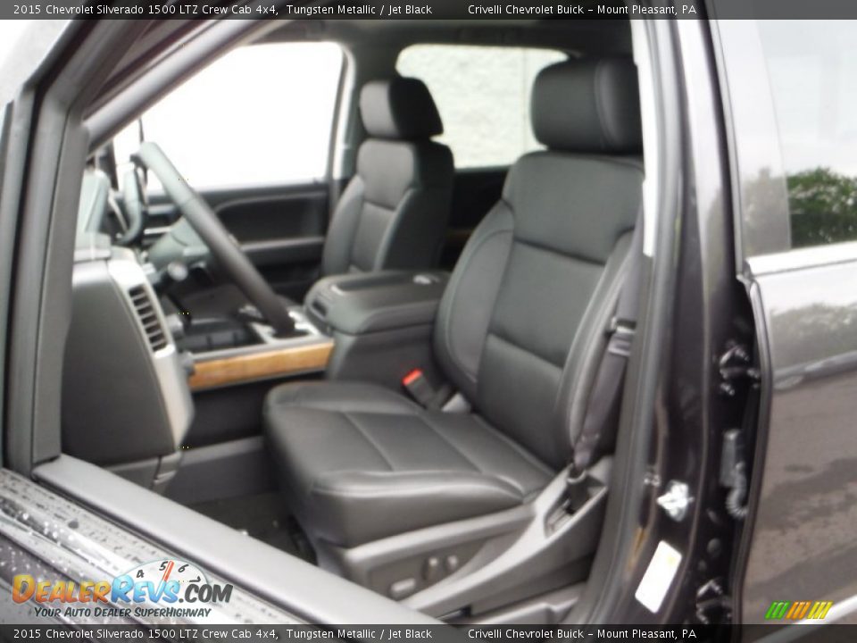 2015 Chevrolet Silverado 1500 LTZ Crew Cab 4x4 Tungsten Metallic / Jet Black Photo #13