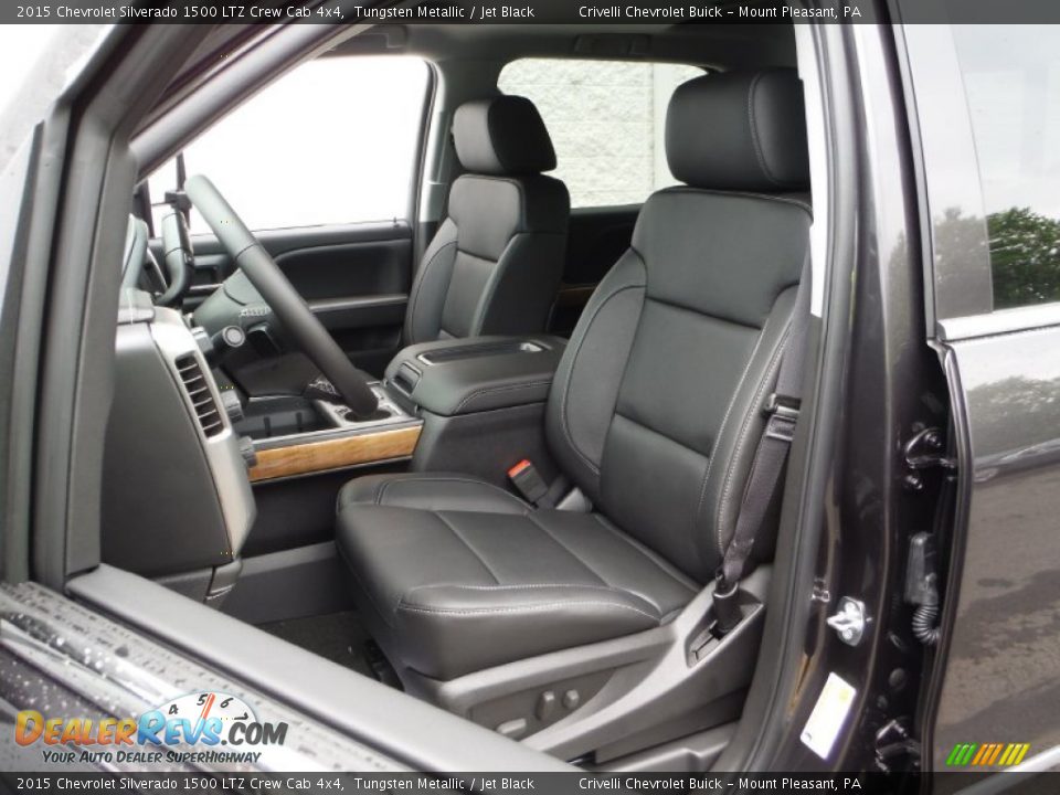 2015 Chevrolet Silverado 1500 LTZ Crew Cab 4x4 Tungsten Metallic / Jet Black Photo #14