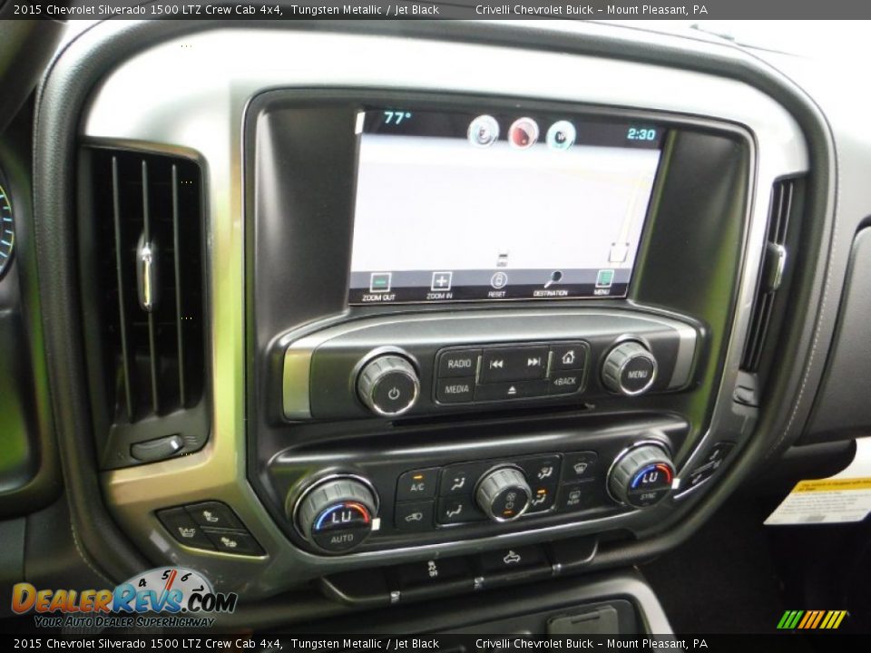 2015 Chevrolet Silverado 1500 LTZ Crew Cab 4x4 Tungsten Metallic / Jet Black Photo #16