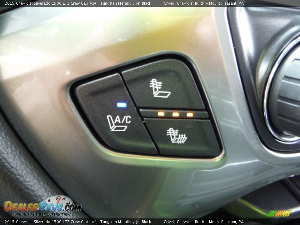 2015 Chevrolet Silverado 1500 LTZ Crew Cab 4x4 Tungsten Metallic / Jet Black Photo #20
