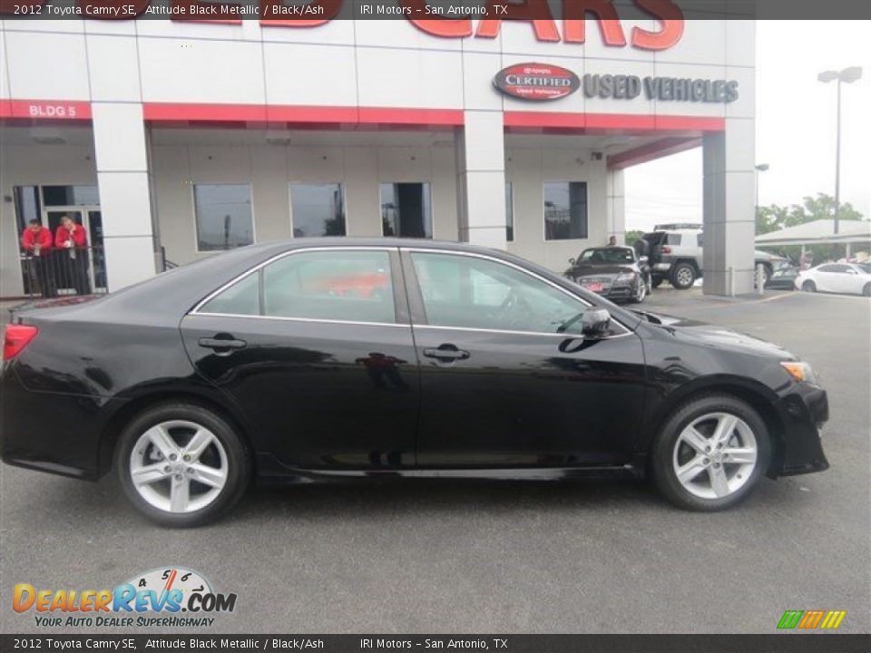 2012 Toyota Camry SE Attitude Black Metallic / Black/Ash Photo #8