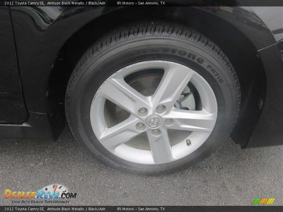 2012 Toyota Camry SE Attitude Black Metallic / Black/Ash Photo #9