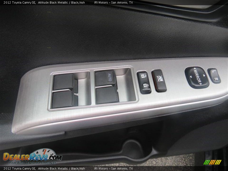 2012 Toyota Camry SE Attitude Black Metallic / Black/Ash Photo #10