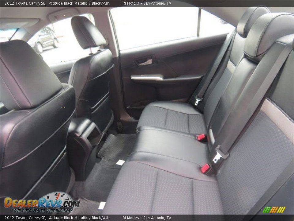 2012 Toyota Camry SE Attitude Black Metallic / Black/Ash Photo #13