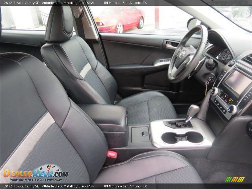 2012 Toyota Camry SE Attitude Black Metallic / Black/Ash Photo #15