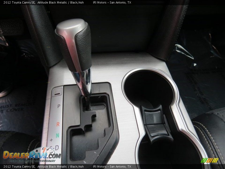 2012 Toyota Camry SE Attitude Black Metallic / Black/Ash Photo #18