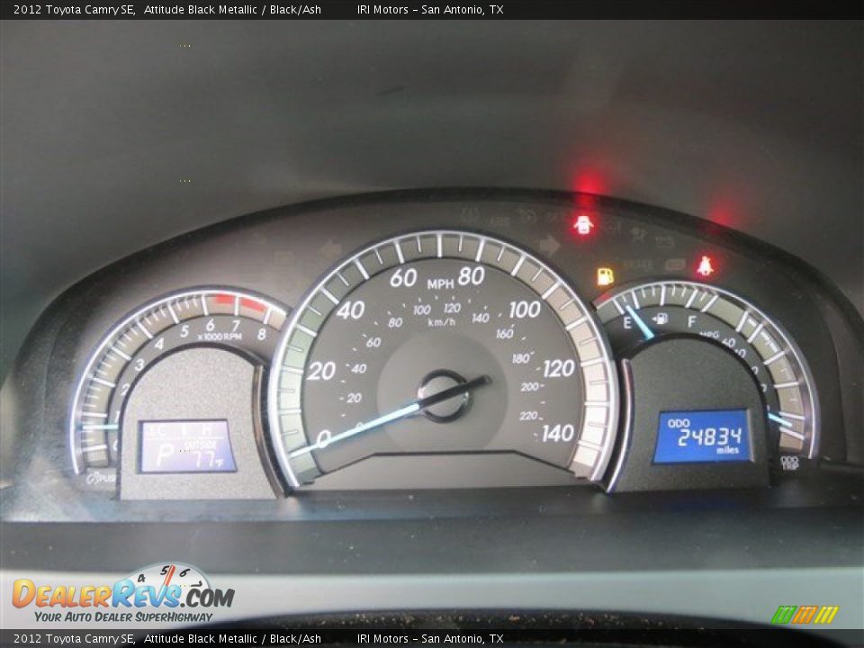 2012 Toyota Camry SE Attitude Black Metallic / Black/Ash Photo #19